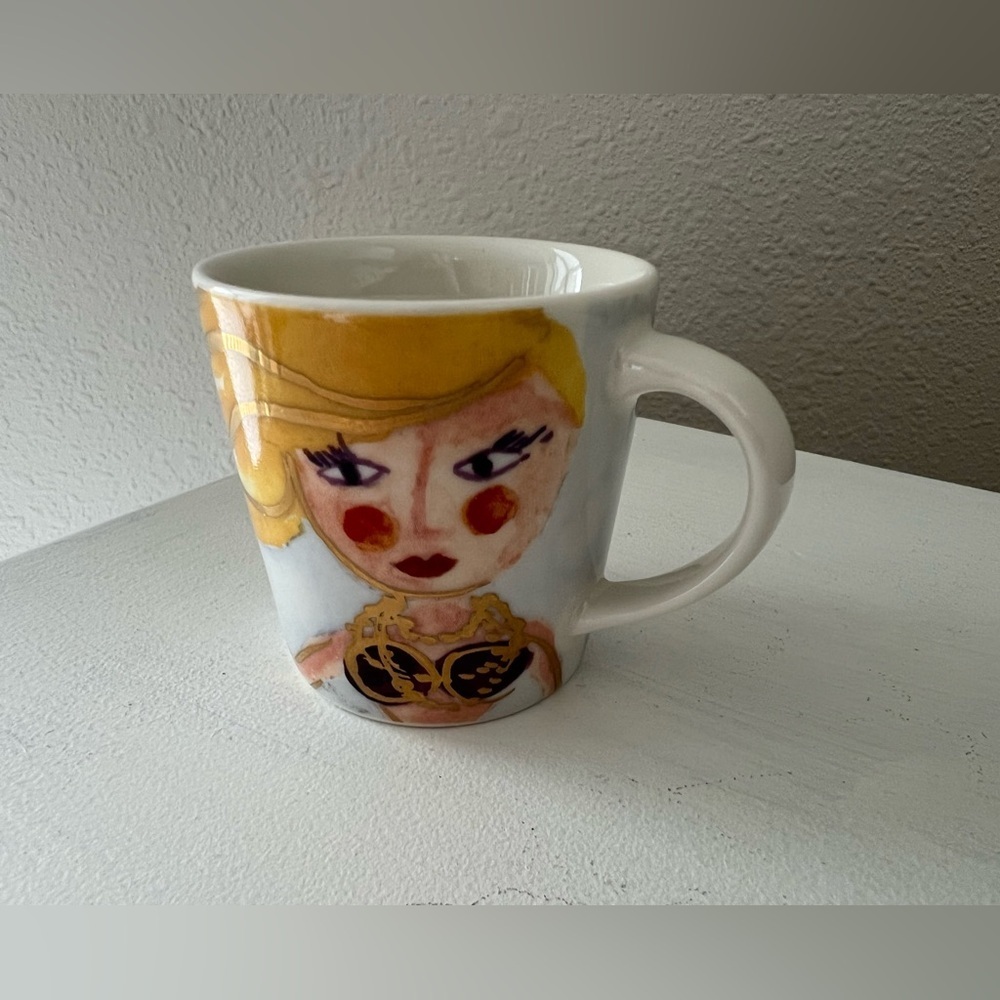 Starbucks 2015 Siren Mermaid Art Demitasse Espresso Mug Cup 3oz | Collectible